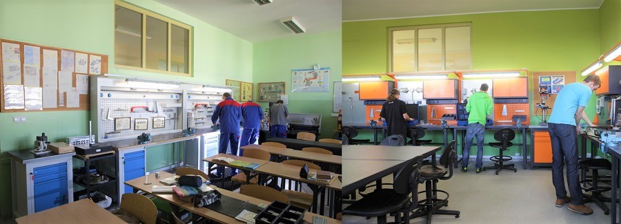 Realizacja mebli warsztatowych PROMAG w szkole zawodowej