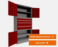 Konfigurator 3D metalowych szaf narzędziowych PSN